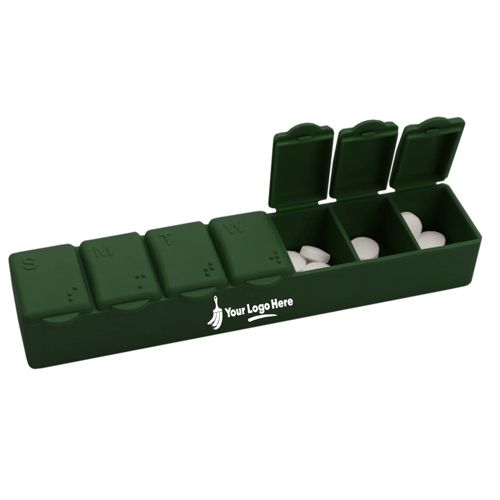 7 Day Custom Logo Pill Case