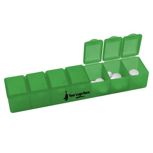 7 Day Custom Logo Pill Case