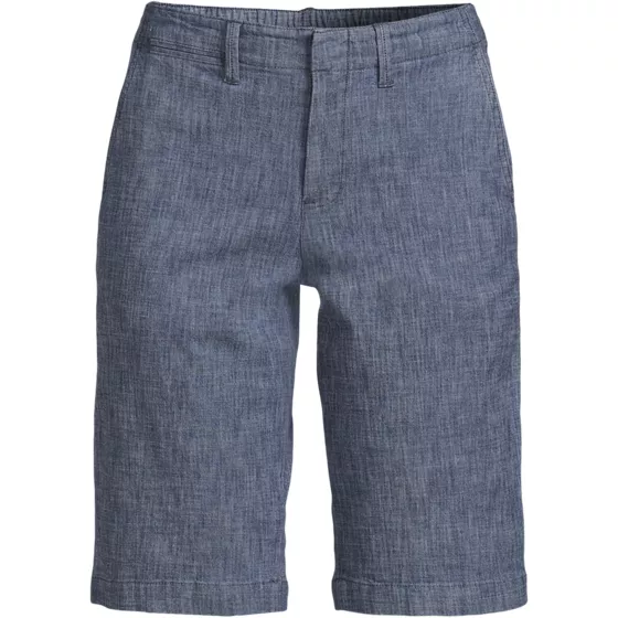 Women's Plus Size Classic 12" Chambray Shorts - primary