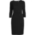School Uniform Women's Ponte 3/4 Sleeve Notch Neck Dress, Front
