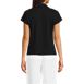 Women's Linen Blend Johnny Collar Polo, Back