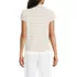 Women's Linen Blend Johnny Collar Polo, Back