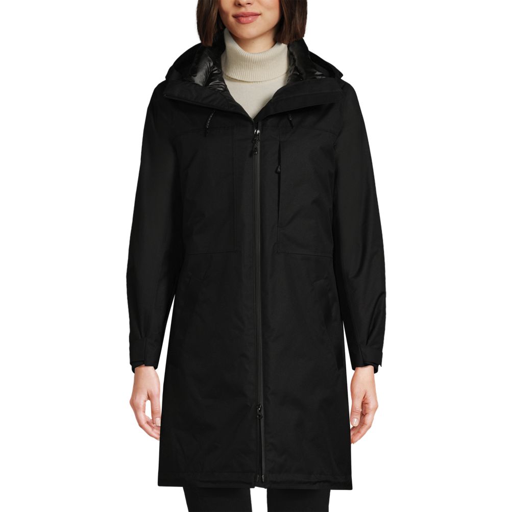 Lands end comfort stretch winter long down discount coat