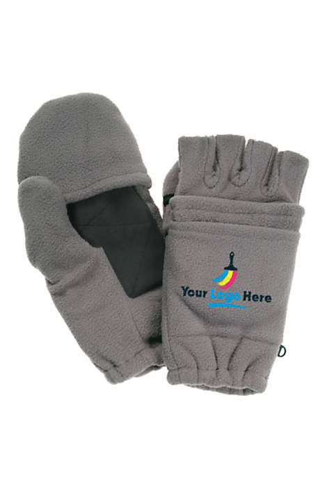 Fleece Custom Logo Fingerless Gloves