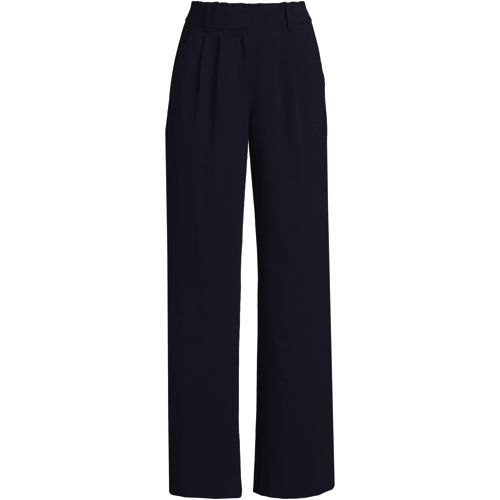 Women's Plain Round Neck Daily Office Work Pants Trousers Regular