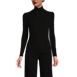 Women's Long Sleeve Rib Knit High Neck Top, Front