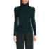 Women's Long Sleeve Rib Knit High Neck Top, Front
