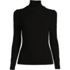 Women's Long Sleeve Rib Knit High Neck Top, Front