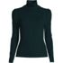 Women's Long Sleeve Rib Knit High Neck Top, Front