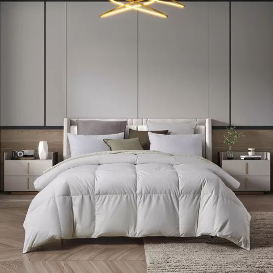Farm to Home Organic Cotton Premium White Down Comforter - primary