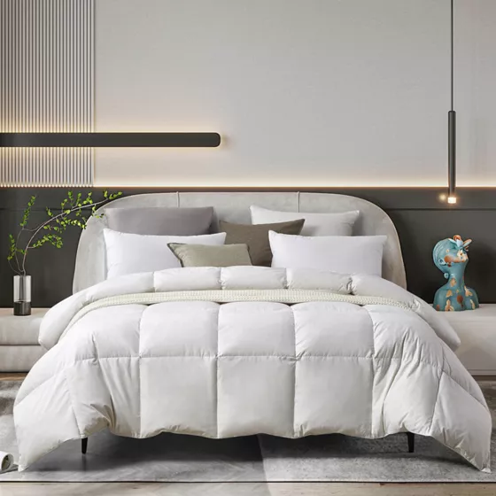 Farm to Home Organic Cotton 233 Thread Count Medium Warmth Feather and Down Comforter - primary