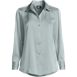 Women's Long Sleeve Satin Button Down Shirt, Front