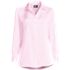 Women's Long Sleeve Satin Button Down Shirt, Front