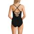 Women's Lace Up One Piece Swimsuit, Back