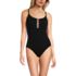Women's Lace Up One Piece Swimsuit, Front