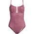 Women's Lace Up One Piece Swimsuit, Front