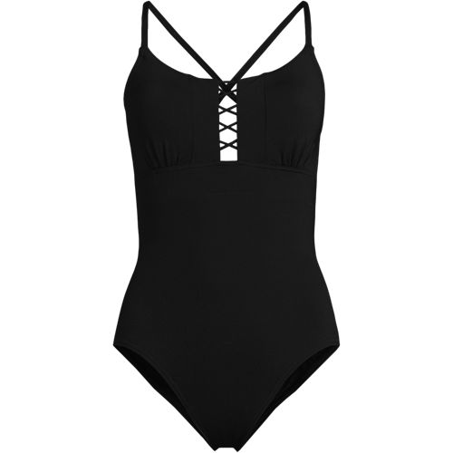 Women's Lace Up One Piece Swimsuit - image 2