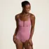 Women's Lace Up One Piece Swimsuit, alternative image