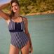 Women's Lace Up One Piece Swimsuit, alternative image