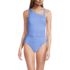 Women's Shirred One Shoulder One Piece Swimsuit, alternative image
