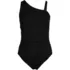 Women's Shirred One Shoulder One Piece Swimsuit, alternative image