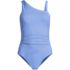Women's Shirred One Shoulder One Piece Swimsuit, alternative image