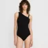 Women's Shirred One Shoulder One Piece Swimsuit, alternative image