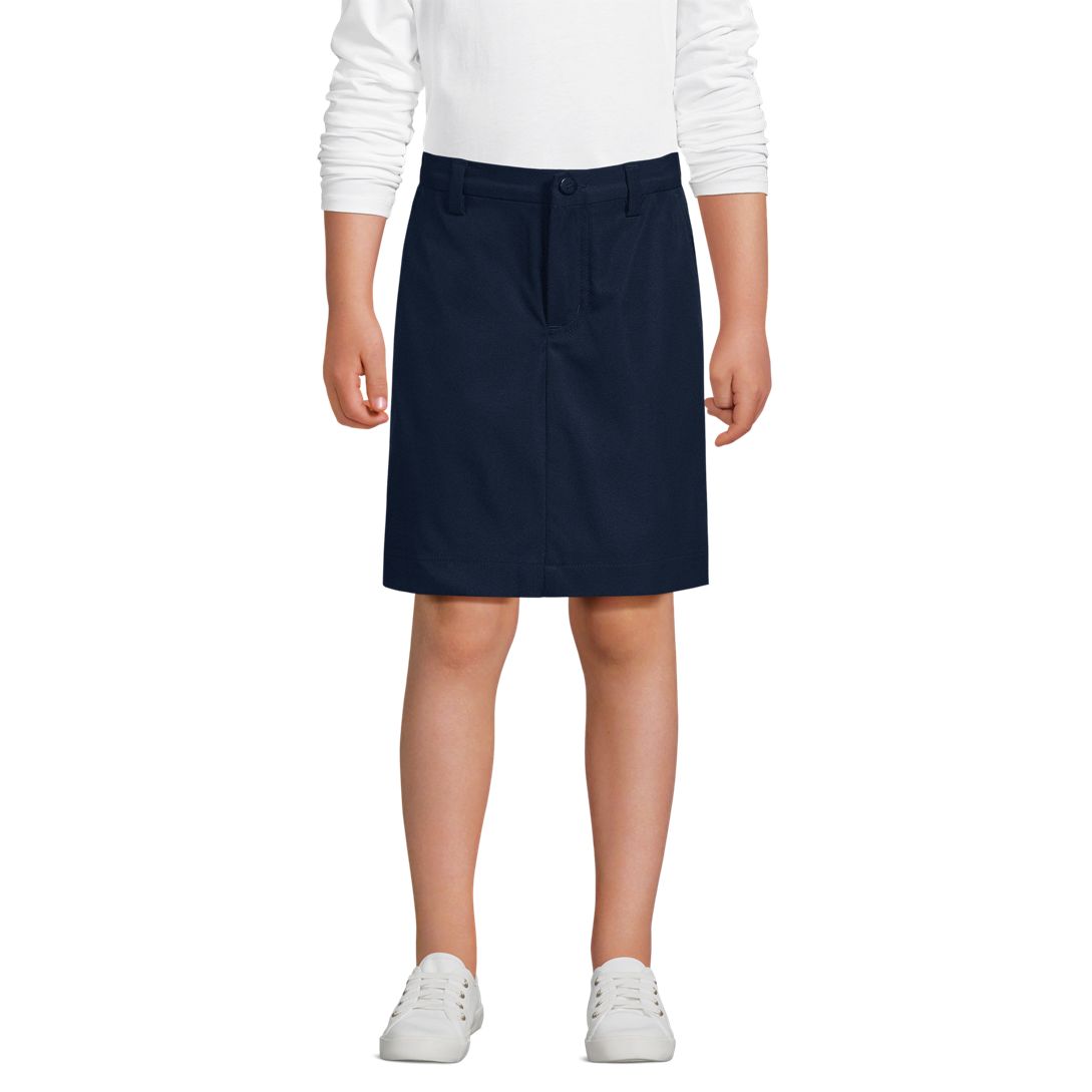 School Uniform Girls Active Performance Chino Skort Top of the Knee