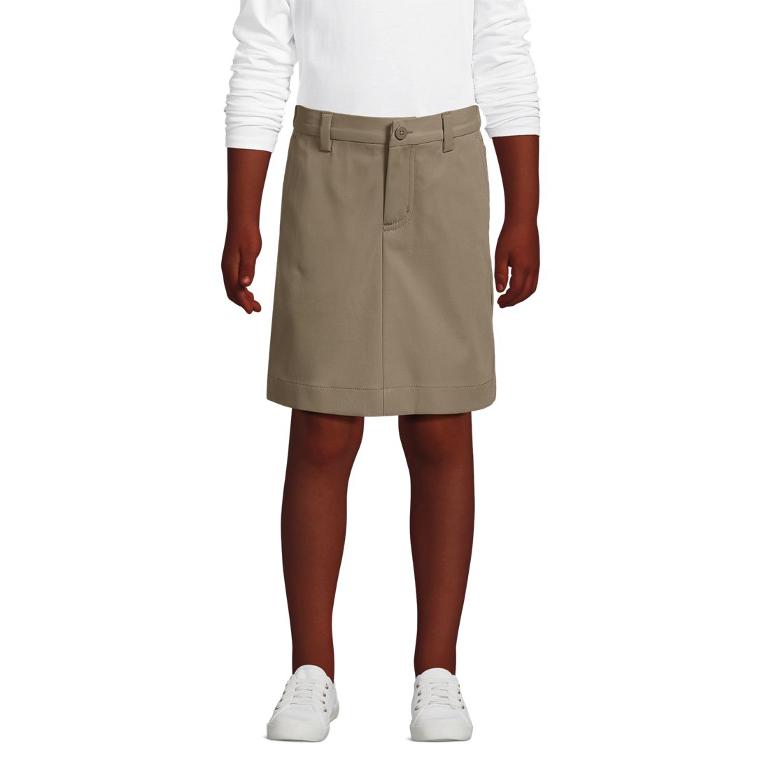 School Uniform Girls Active Performance Chino Skort Top of the Knee