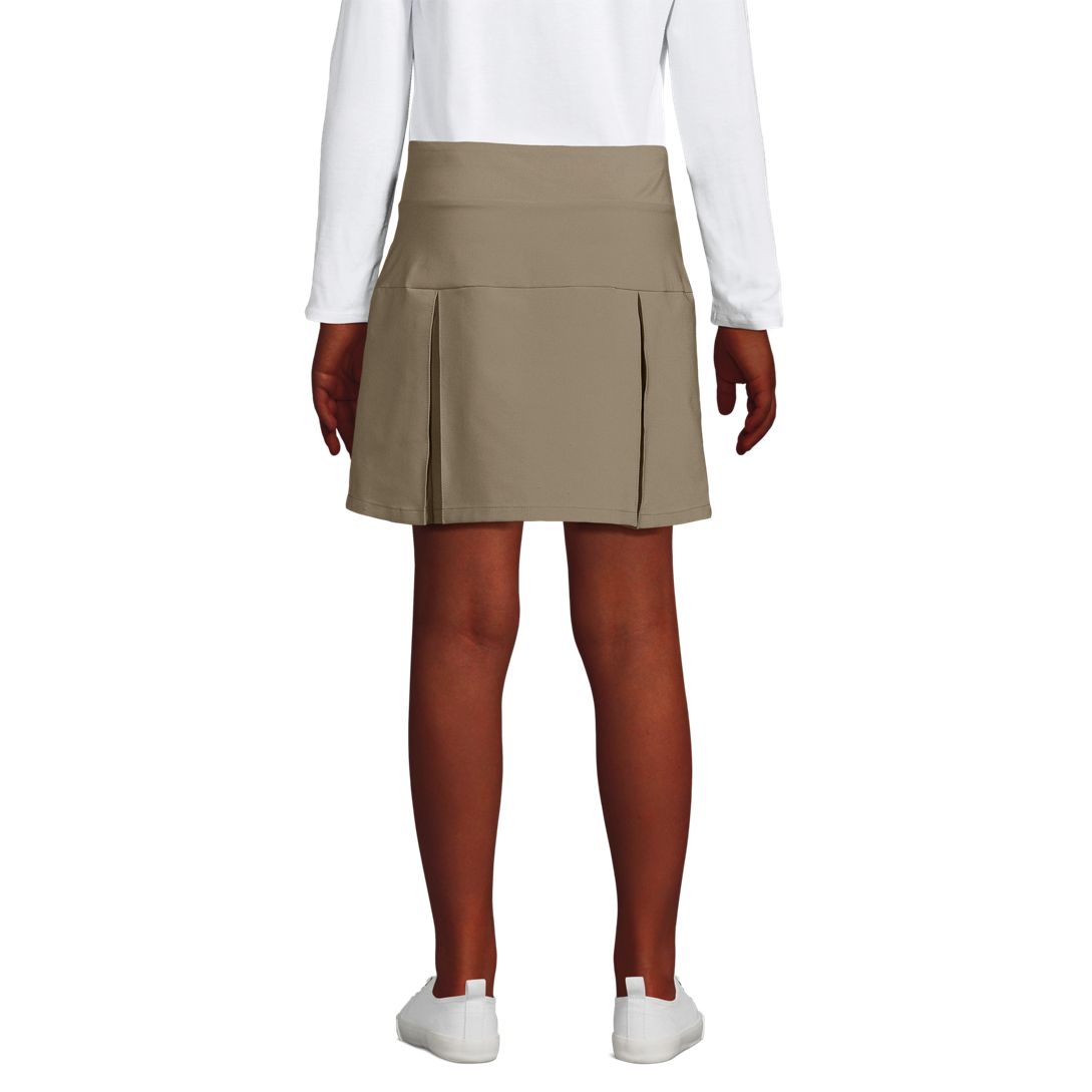 School Uniform Girls Performance Pleated Skort Above the Knee