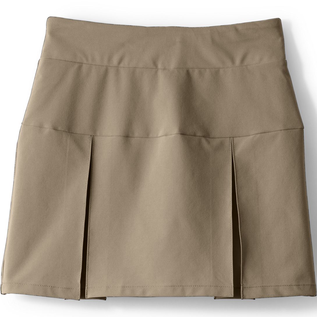 School Uniform Girls Performance Pleated Skort Above the Knee
