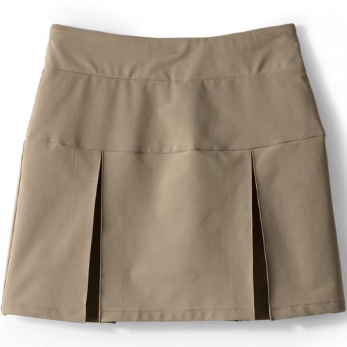 Jupe-Short (Skort) Lands' End Coton Twill Beige – Taille 8 – Femme