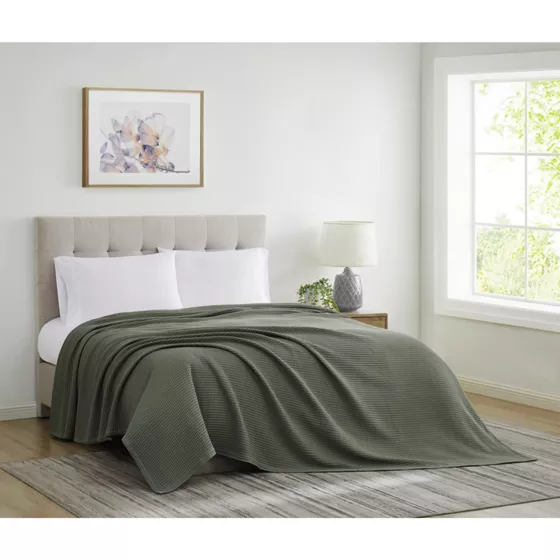 Cannon Heritage Cotton Waffle Weave Bed Blanket - primary