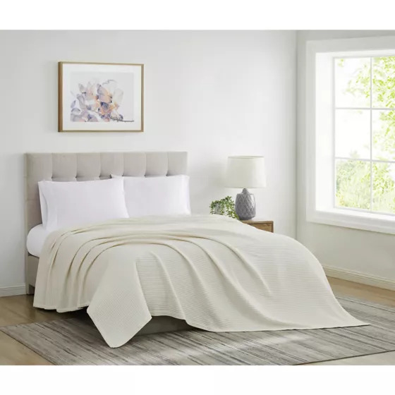 Cannon Heritage Cotton Waffle Weave Bed Blanket - primary