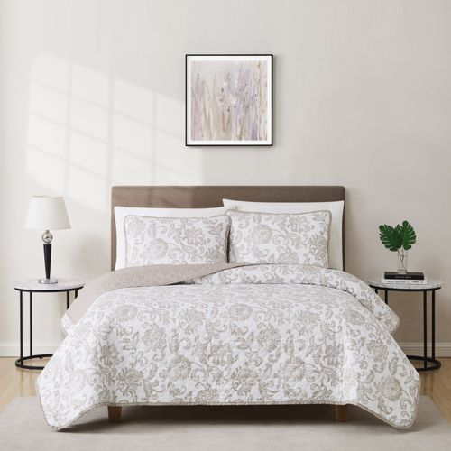 Cannon Sylvana Jacobean Quilt and Sham