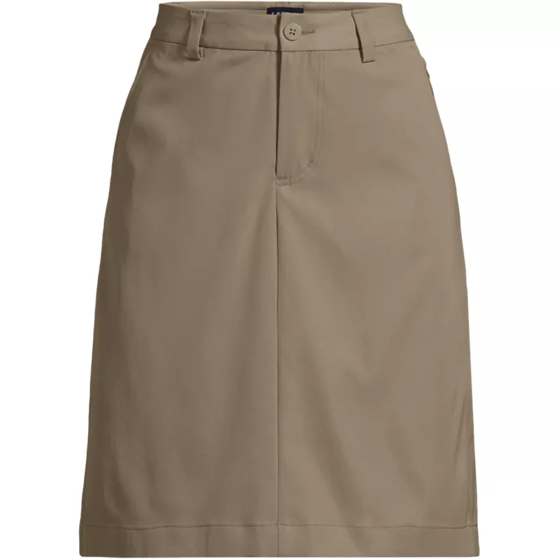 Women's Active Performance Chino Skort Top of the Knee, Front