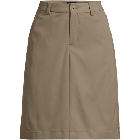 Khaki skirt lands end hotsell