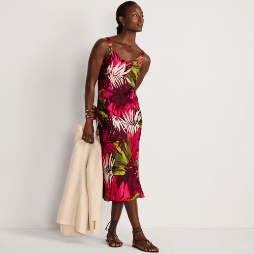 ぴのこ　andresd satin dress Lala High Slit Satin Formal Dress | Windsor