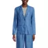 Women's Indigo TENCEL™ Fiber Relaxed Blazer, Front