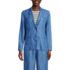 Women's Indigo TENCEL™ Fiber Relaxed Blazer, Front