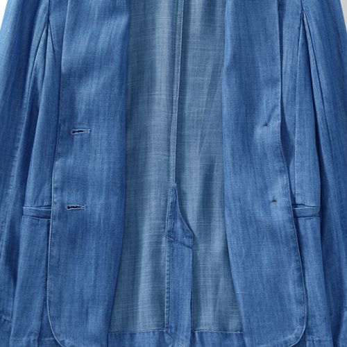 Women's Indigo TENCEL Fiber Relaxed Blazer - image 5
