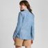 Women's Indigo TENCEL™ Fiber Relaxed Blazer, Back