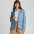 Women's Indigo TENCEL™ Fiber Relaxed Blazer, Front