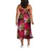 Women's Plus Size Satin Slip Dress, Back