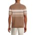 Men's Short Sleeve Stripe Sweater Polo, Back