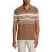 Men's Short Sleeve Stripe Sweater Polo, Front