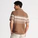 Men's Short Sleeve Stripe Sweater Polo, Back