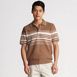 Men's Short Sleeve Stripe Sweater Polo, Front