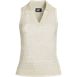 Women's Johnny Collar Sleeveless Pointelle Sweater, Front