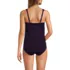 Women's Scoop Neck One Piece Fauxkini Swimsuit, Back